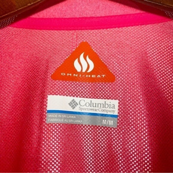 Columbia Pink Trail Summit Half Zip Pullover Jacket Size M - Picture 6 of 8